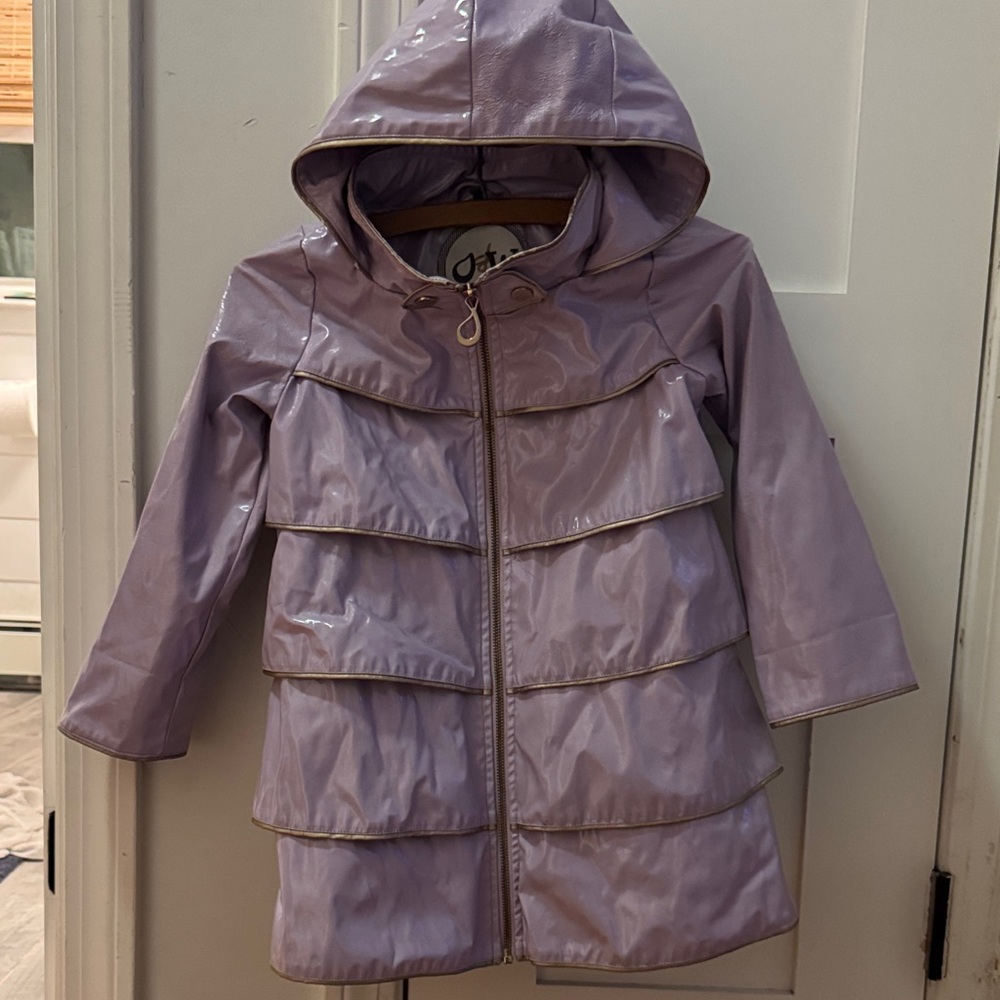 Chic Lavender Kids Raincoat with Hood